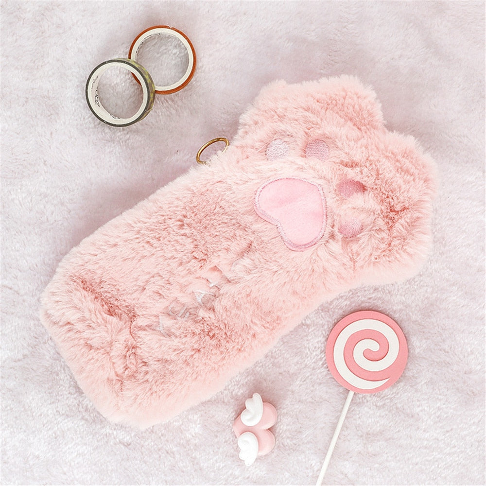 Cute Cat Paw Pencil Case Bag