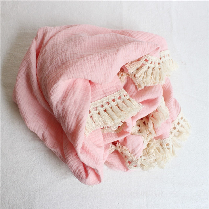 Muslin cotton swaddle wrap