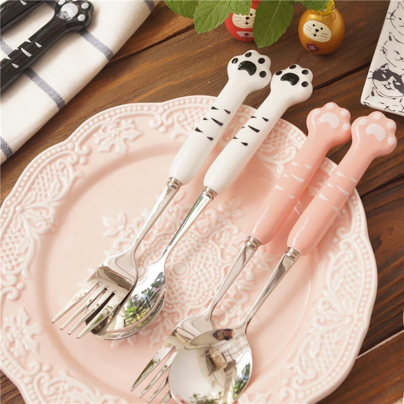 Cat Claw Spoon & Fork Set