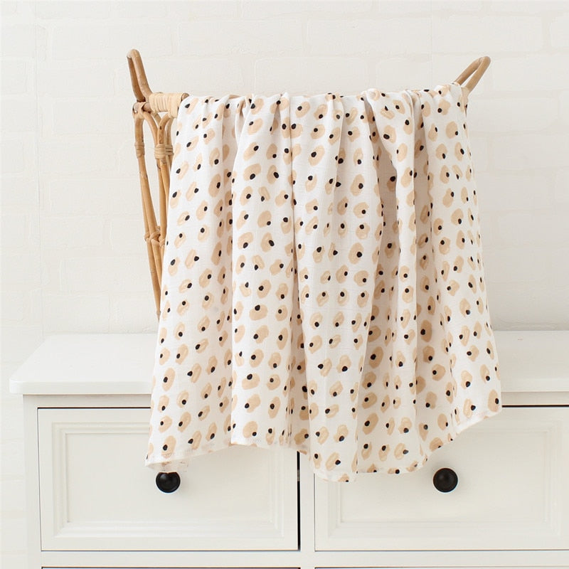 Bamboo cotton baby blanket swaddle