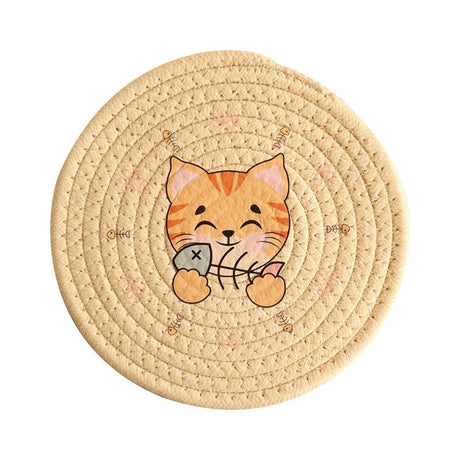 Durable Cat Pattern Coaster