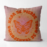 Vintage Patterns Pink Square Pillow Case