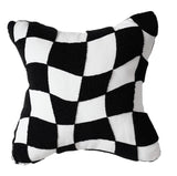 Grunge Checkerboard Pillow