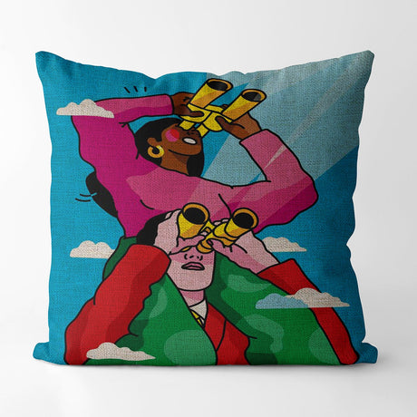 Indie Cartoon Patterns Pillow Case