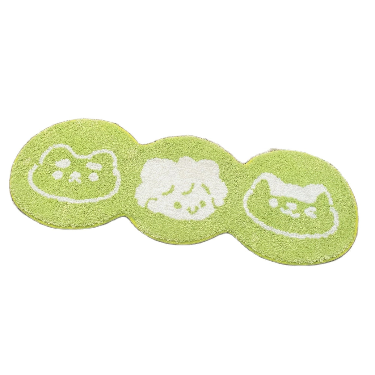 Kawaii Cats Green Rug