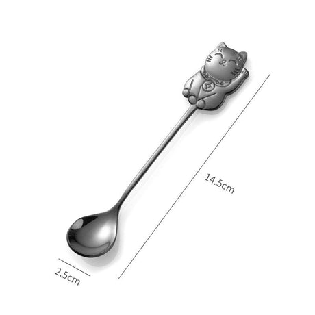Cartoon Lucky Cat Tea Spoon