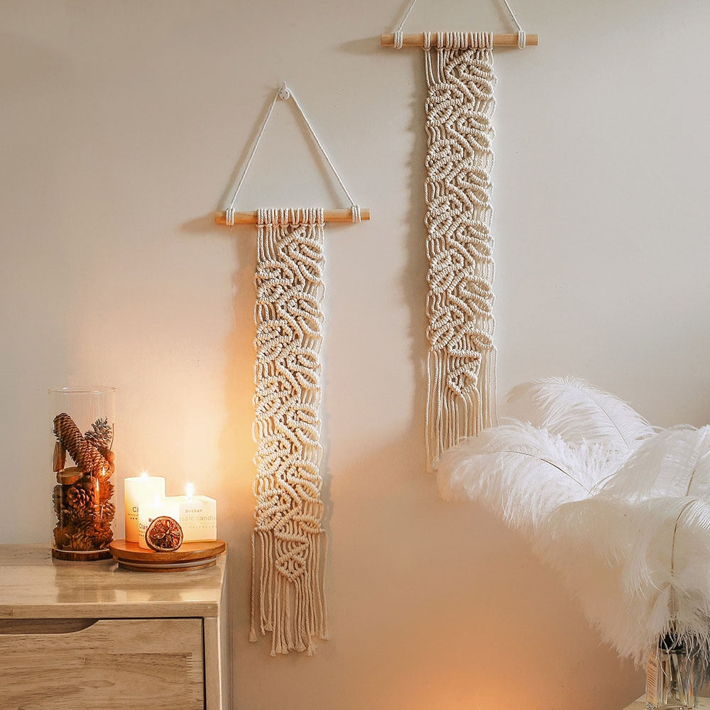 Boho Macrame Wall Hanging Tapestry