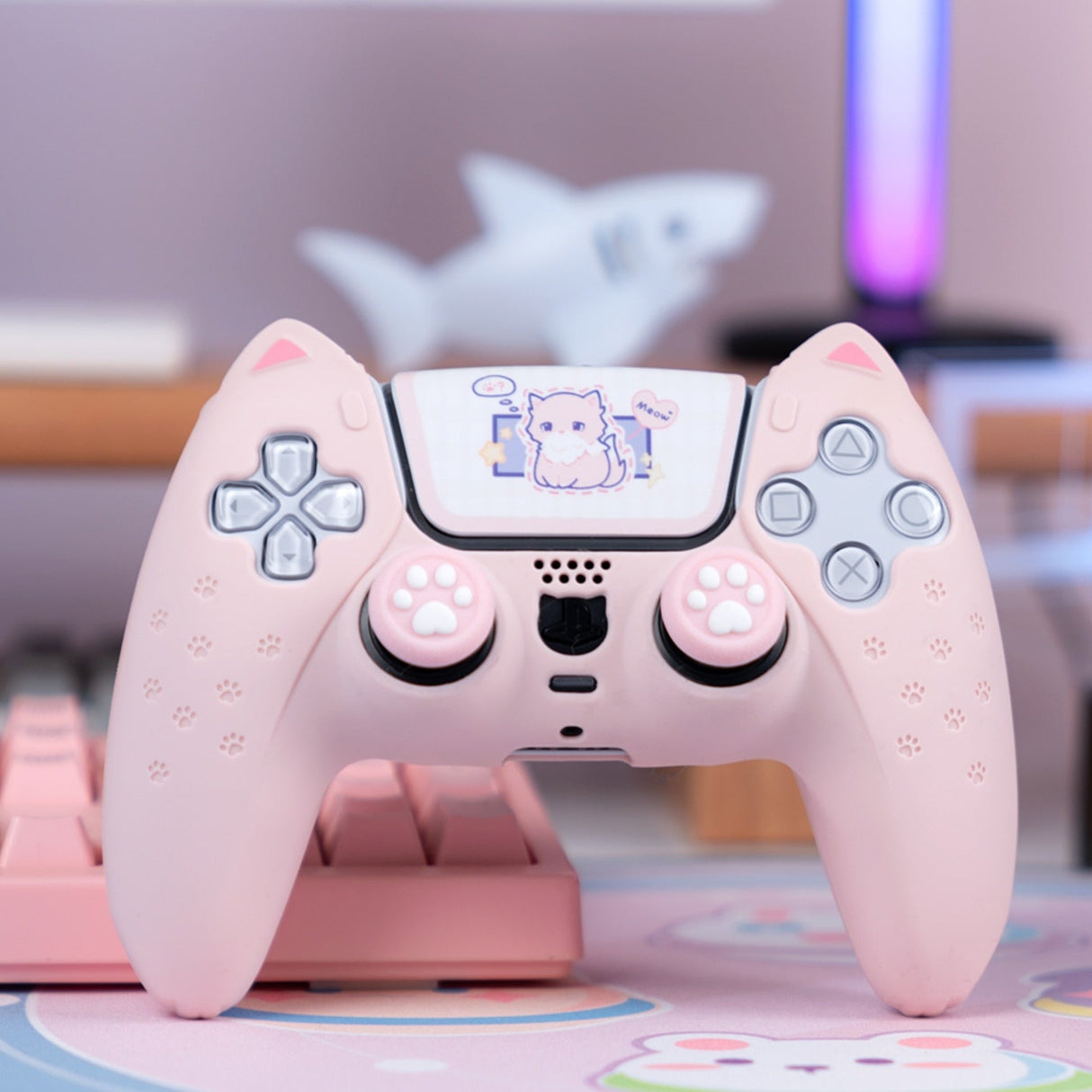 Pink Cat PS5 Controller Silicone Case