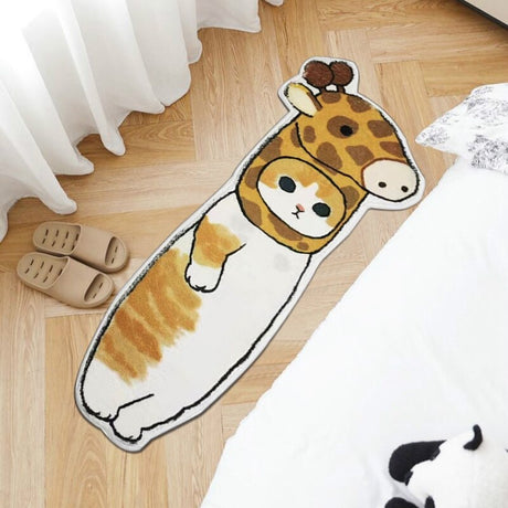 Kawaii Long Cat Fluffy Rug