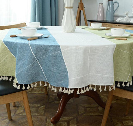 Aesthetic Round Linen Tablecloth