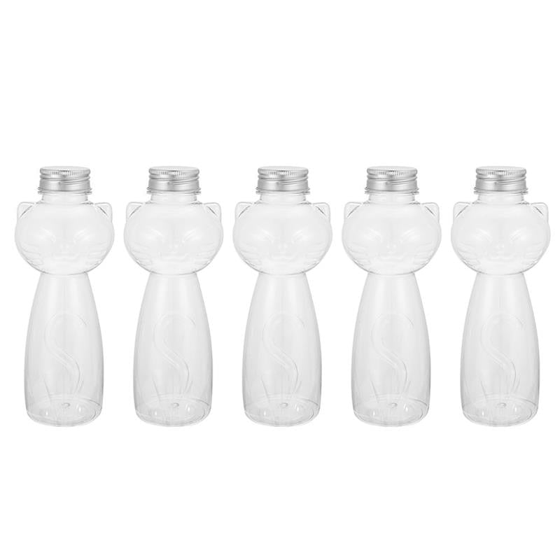 5Pcs Transparent Cat Bottle