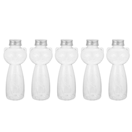 5Pcs Transparent Cat Bottle