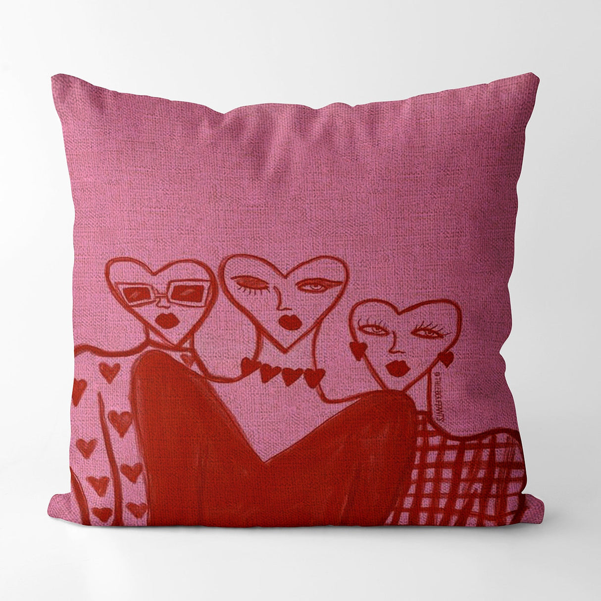 Indie Cartoon Patterns Pillow Case