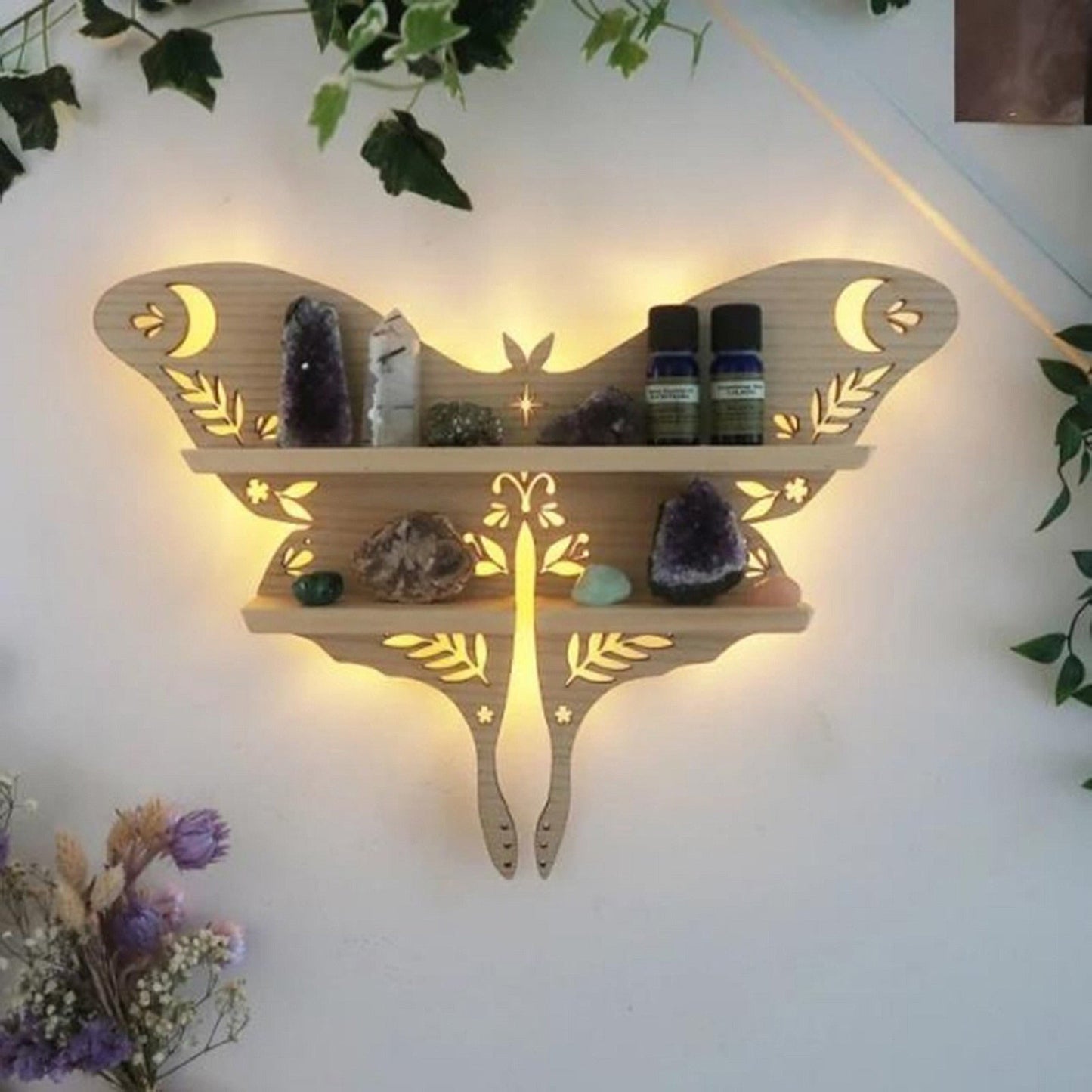Aesthetic Butterfly Wall Hanging Shelf
