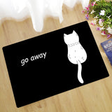 Go Away Doormat Cat Rug