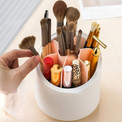Aesthetic Rotating Makeup Organizer