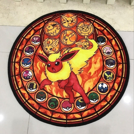 Anime Pokémon Round Rug