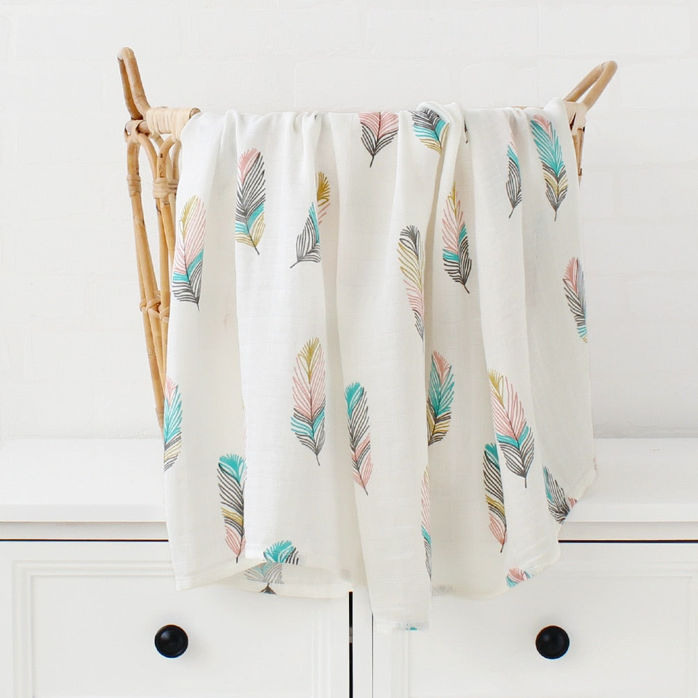 Bamboo cotton baby blanket swaddle