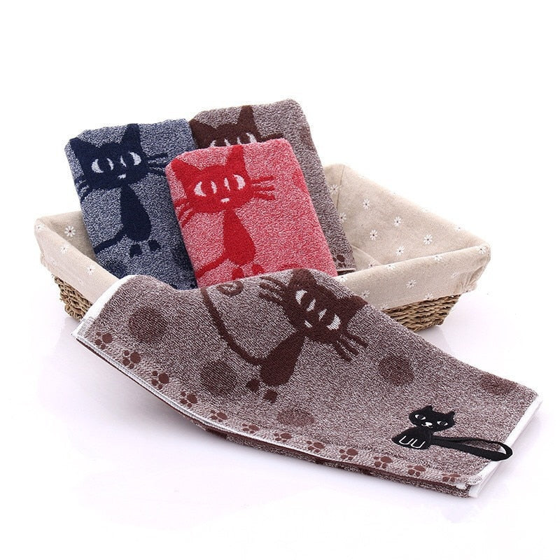 High-Quality Cute Cat Soft Towel