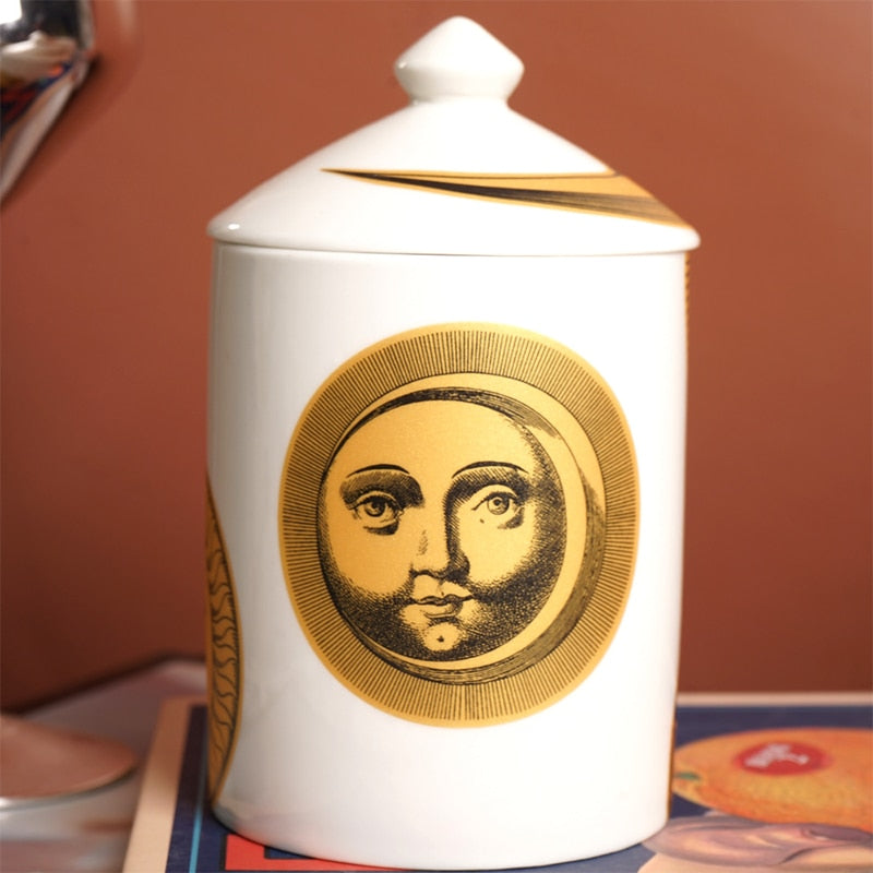 Sun & Moon Golden Sun Candle Holder