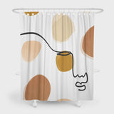 Art Abstract Face Shower Curtain