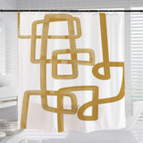 Abstract Line Shower Curtain