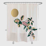 Moon and Plant Shower Curtain