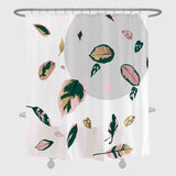 Colorful Leaves and Moon Shower Curtain