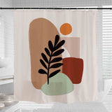 Art Block Abstract Plant Shower Curtain