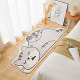 Cute Cartoon Cat Bedroom Runner