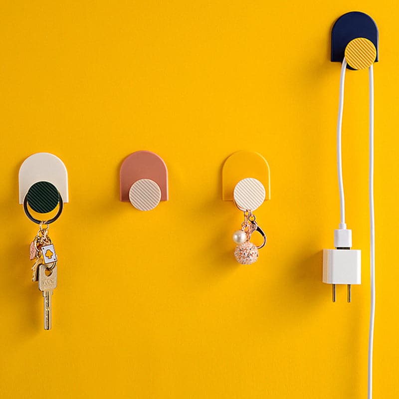 Geometric Adhesive Wall Hooks