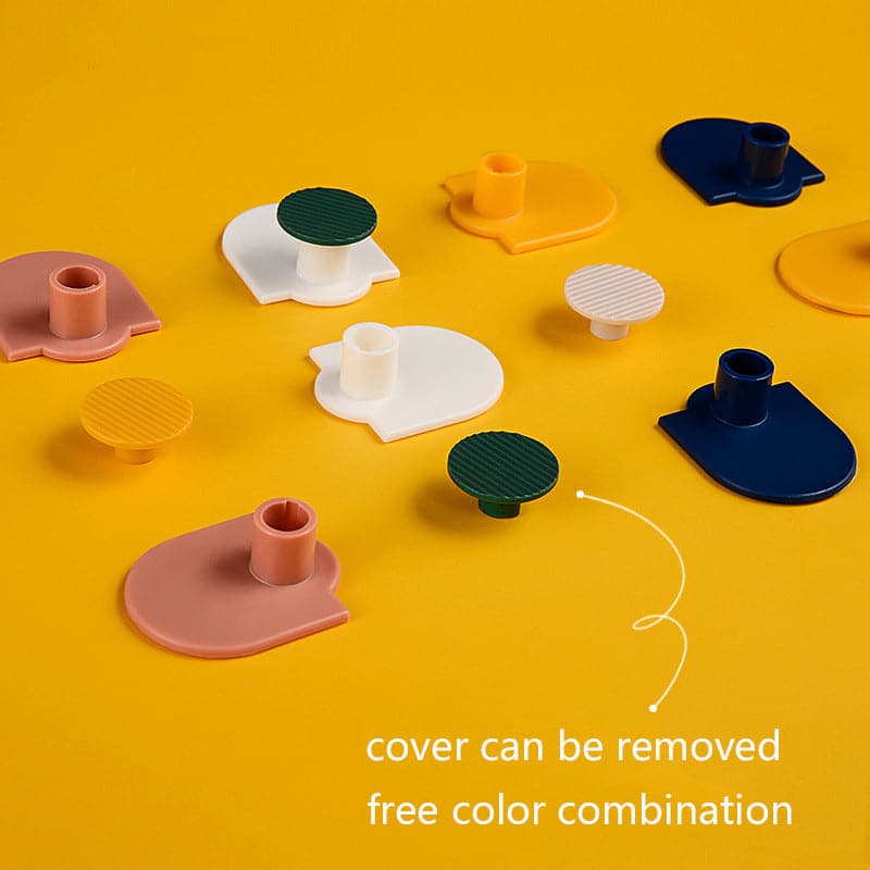 Geometric Adhesive Wall Hooks