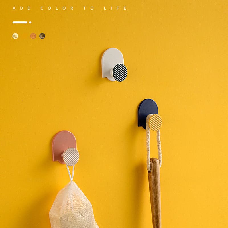 Geometric Adhesive Wall Hooks