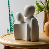 Modern Abstract Art Couple Sculpture