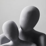 Modern Abstract Art Couple Sculpture