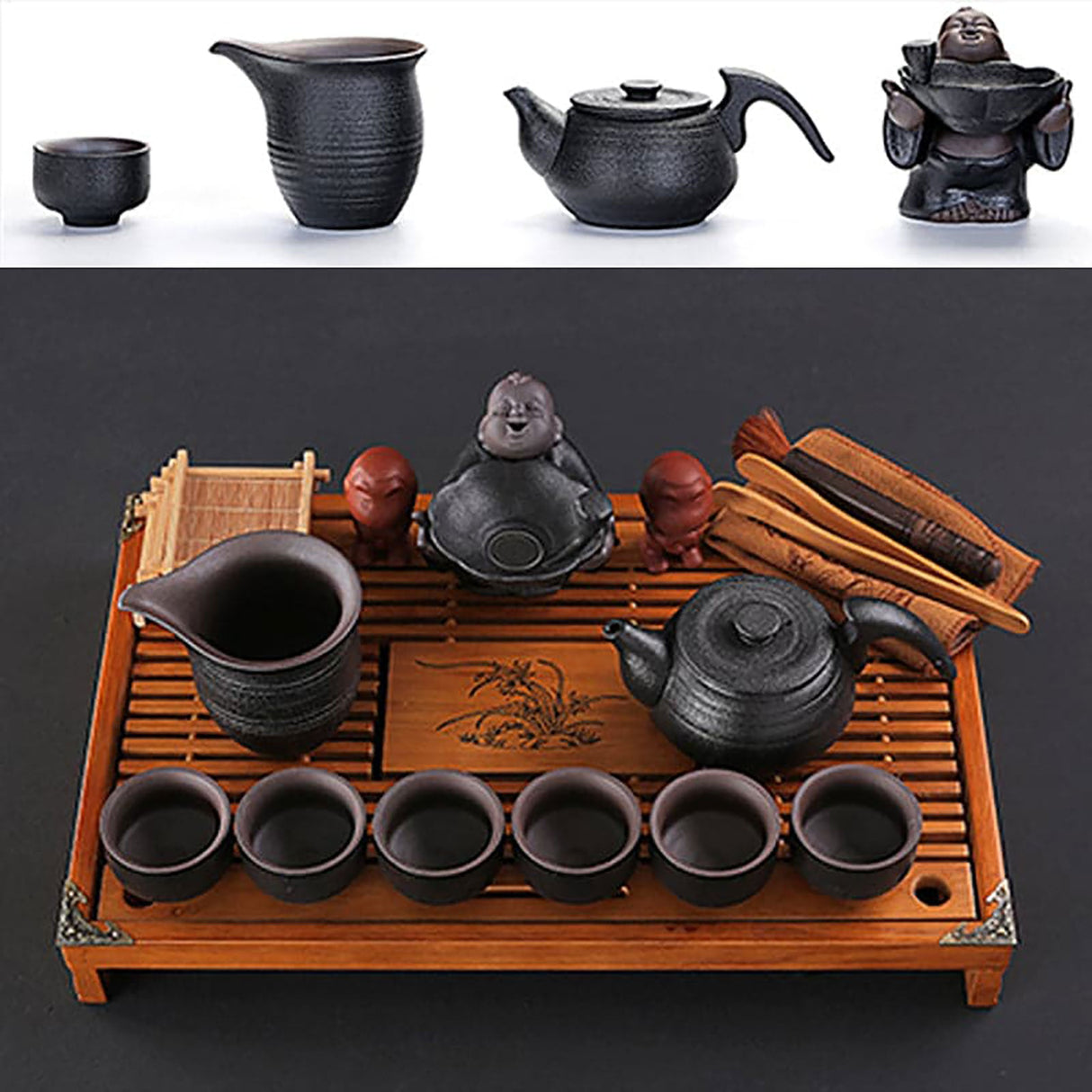 Black Kung Fu Tea Set
