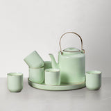 Teapot Tea Set with Cups and Tray