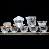 9 Pieces Transparent Kung Fu Tea Set