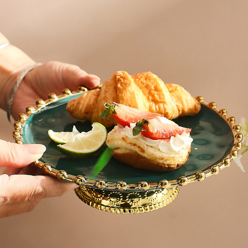 European Cake Plate with Cover