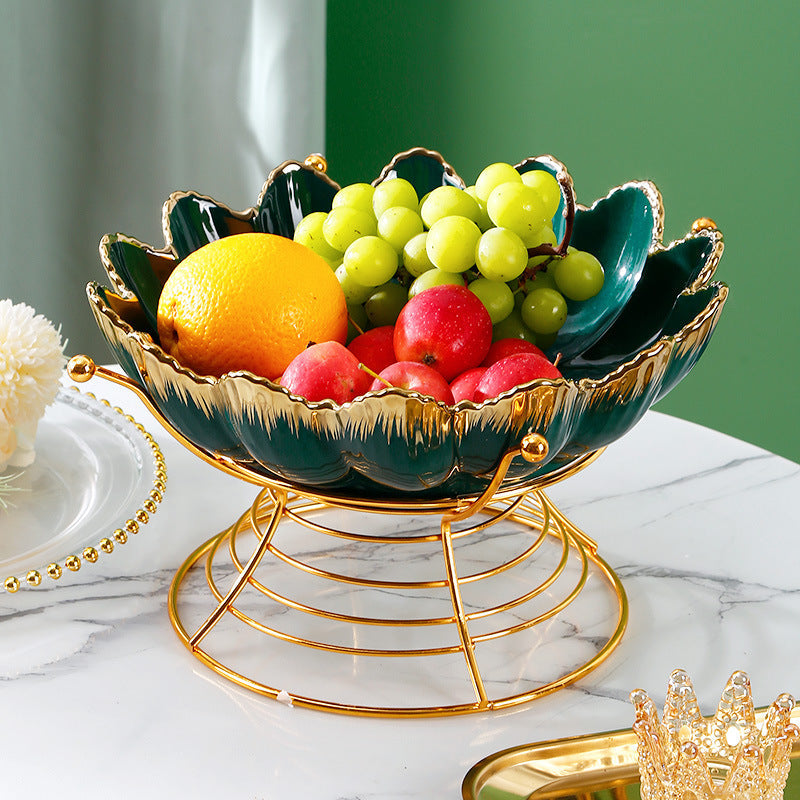 Large Fruit Bowl with Stand