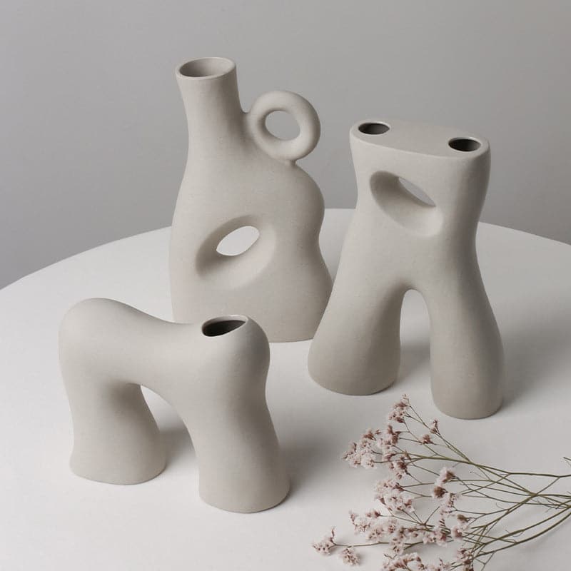 Modern Minimalist Abstraction Art Vase