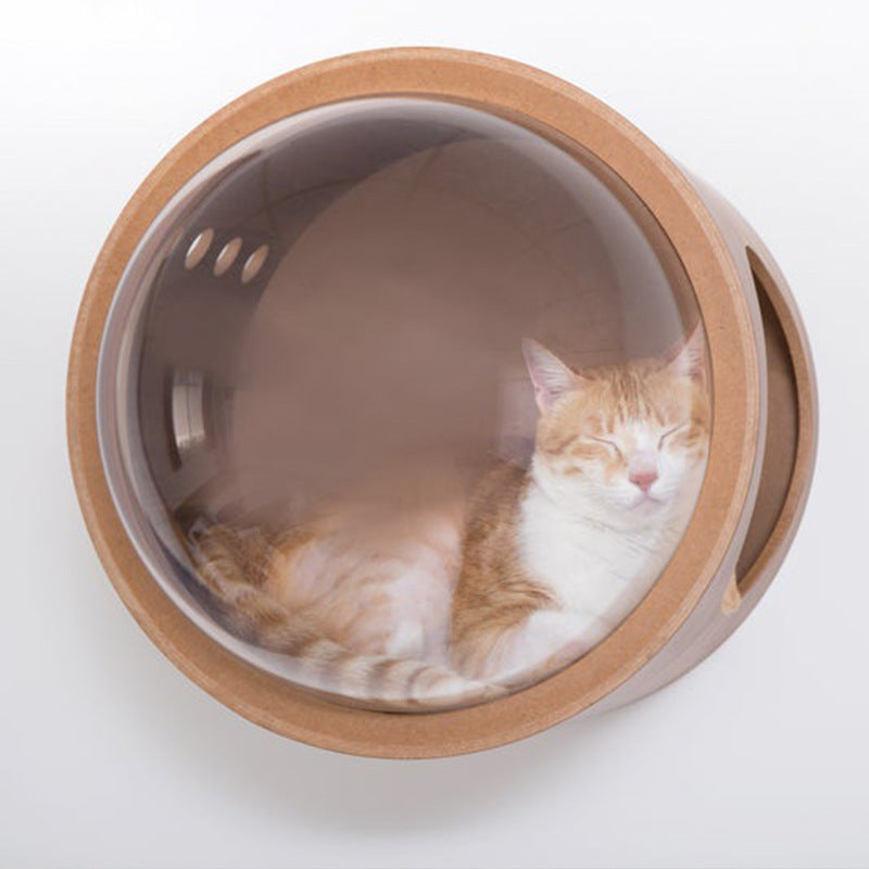 Wall Mounted Wooden Cat Bed