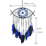 Evil Eye Dream Catcher Blue