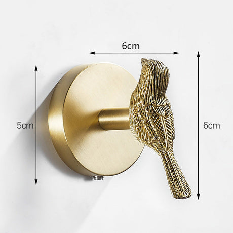 Nordic Golden Animal Wall Hook