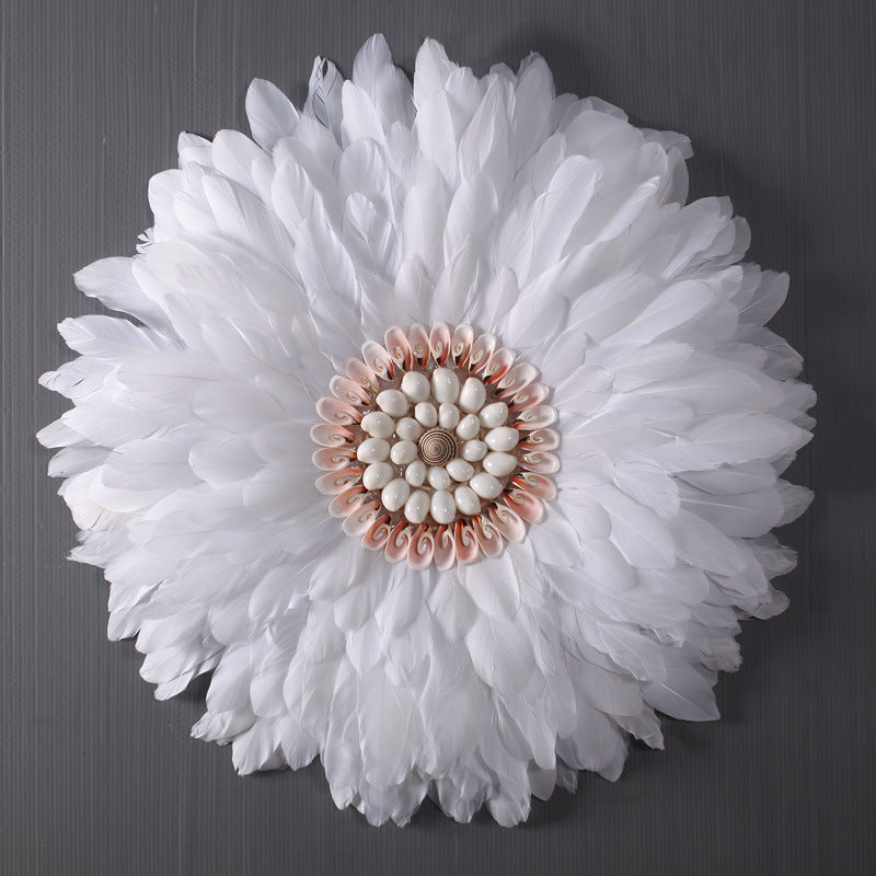 Feather Floral Wall Decor