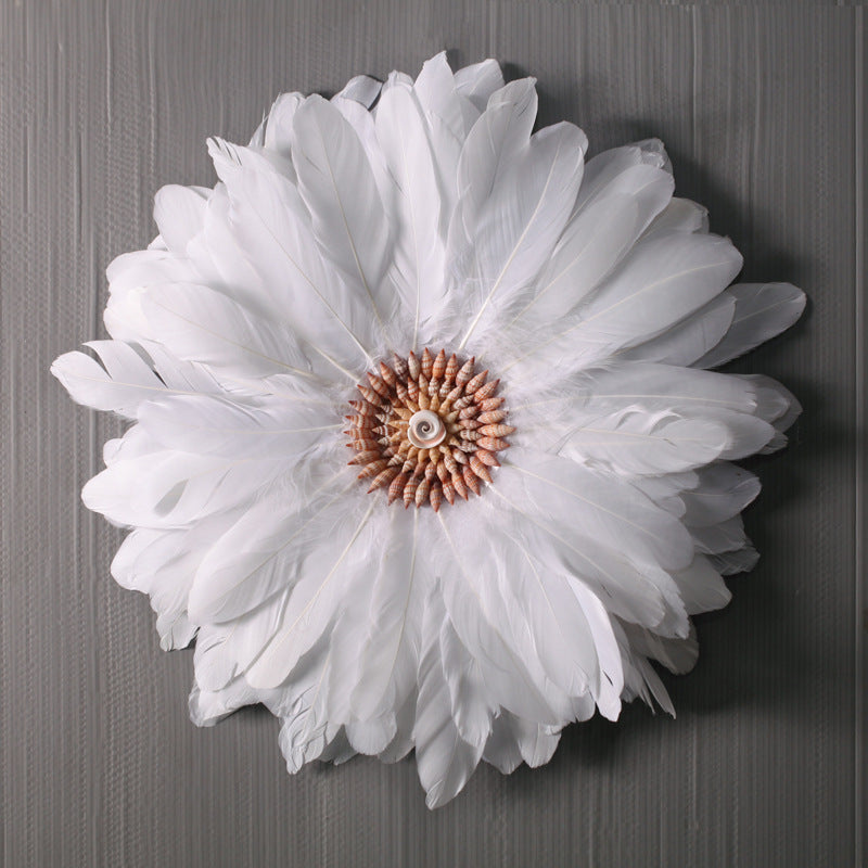 Feather Floral Wall Decor