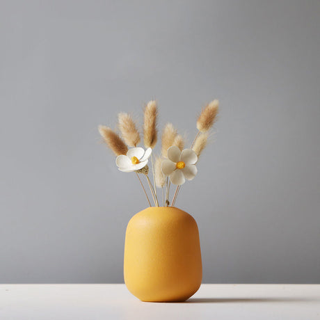 Modern Pure Color Vases with Flower