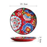 Bohemian Round Plates Set