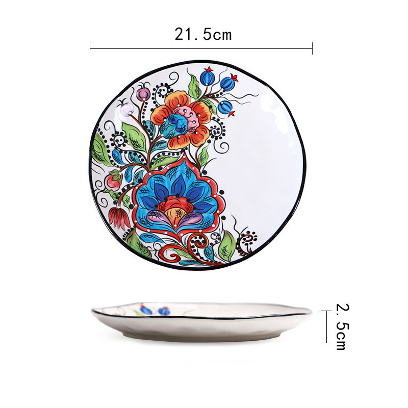 Bohemian Round Plates Set