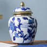 Blue and White Porcelain Temple Jar